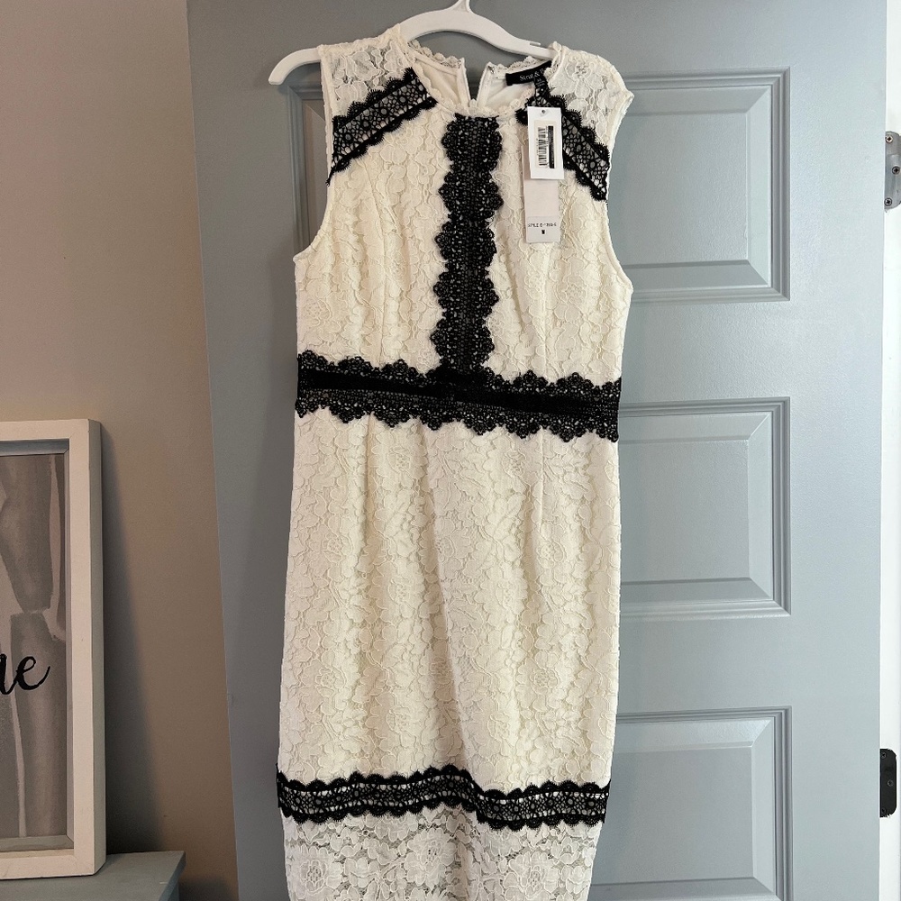 Black and white dress